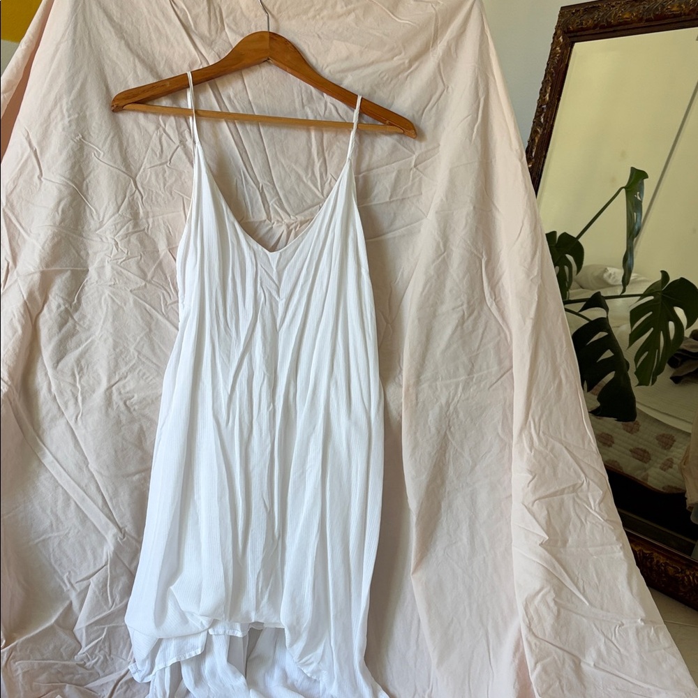 Anthropology white dress